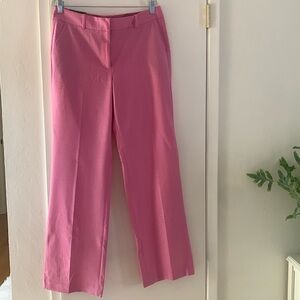 Pink Wool-Blend Trouser